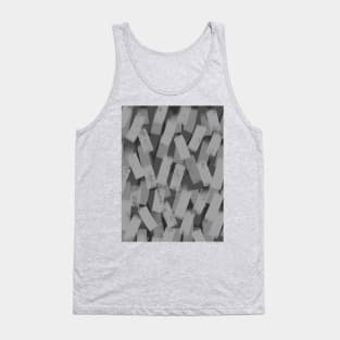 Grey Smudge Brush Strokes Tank Top